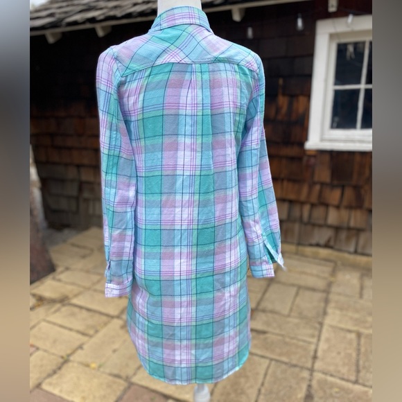 Eddie Bauer Flannel Shirt Dress Girls size XL / 16 - Picture 2 of 7